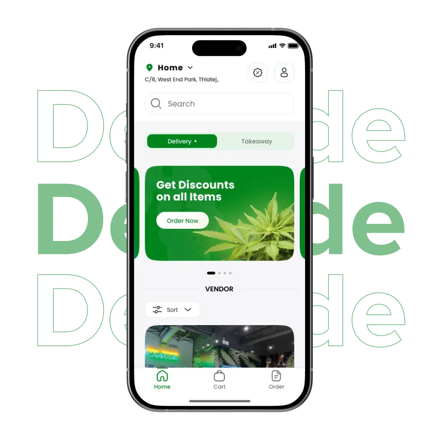White-label cannabis delivery app solution by Deonde