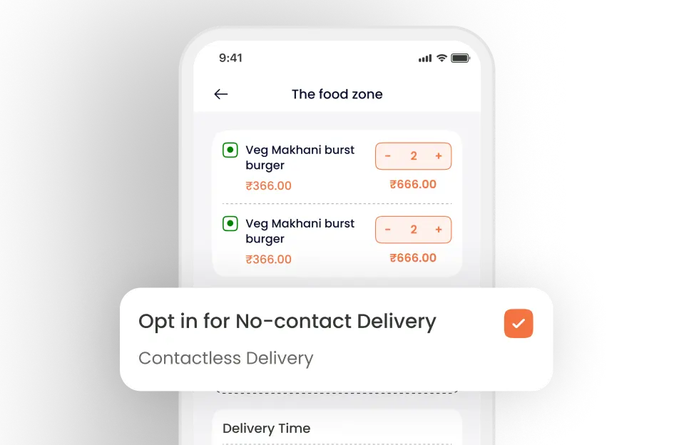 Deonde contactless delivery — driver app door drop and photo confirmation