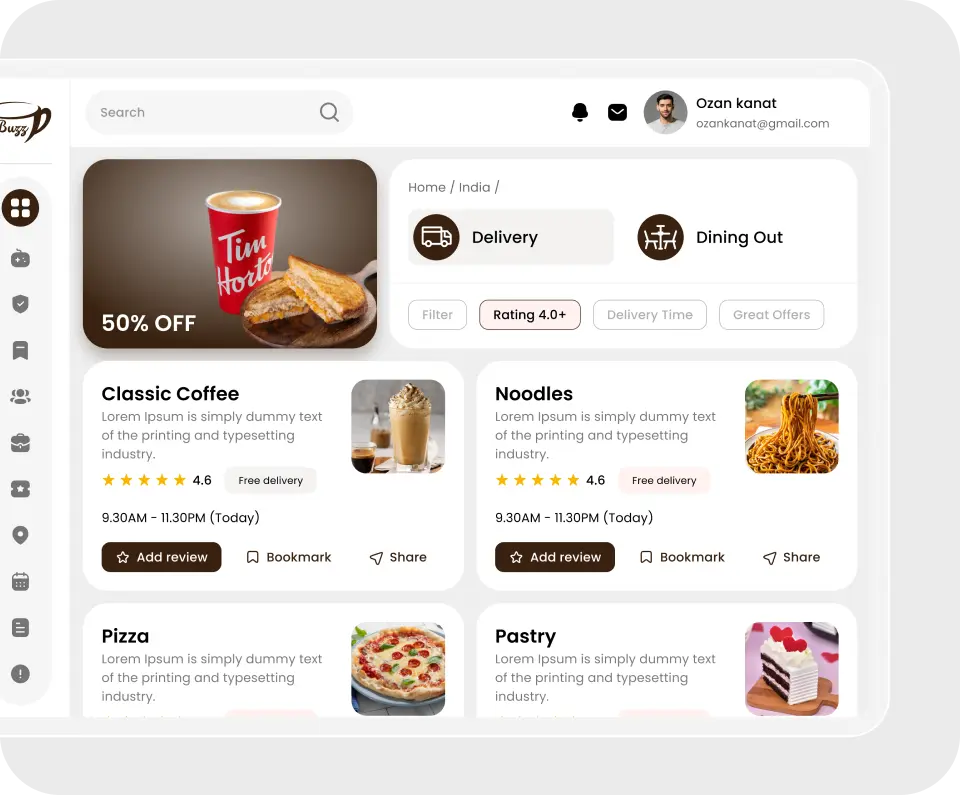 QR code table ordering for cafes — Deonde online ordering system