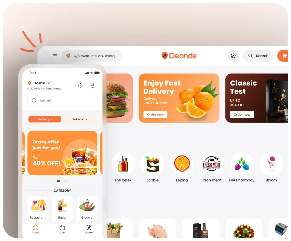 Deonde direct ordering system — commission-free branded app and website