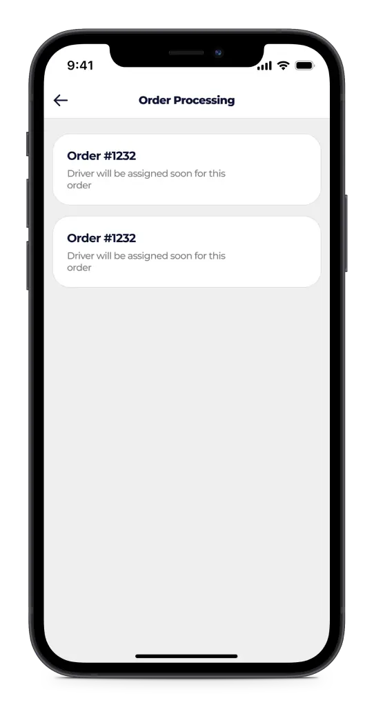 Grocery merchant app screen 2