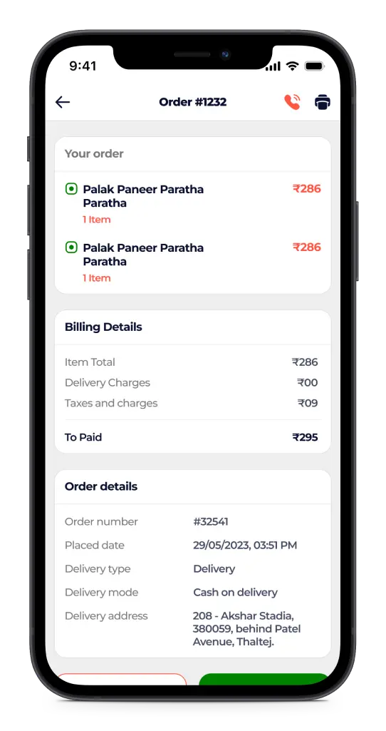 Grocery merchant app screen 3