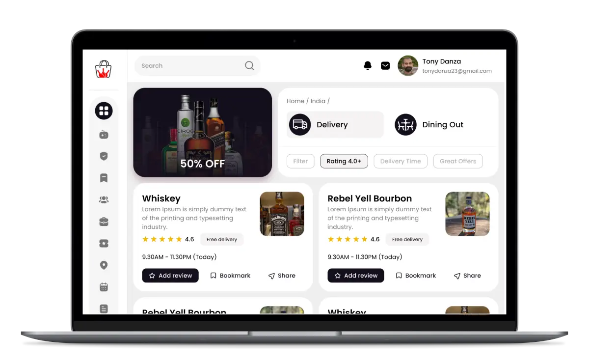 Age gate and ID verification workflow in Deonde alcohol delivery platform
