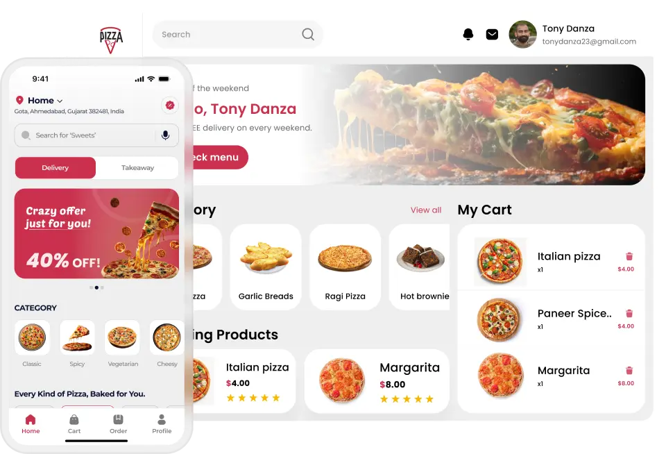 Grocery delivery app platform by Deonde