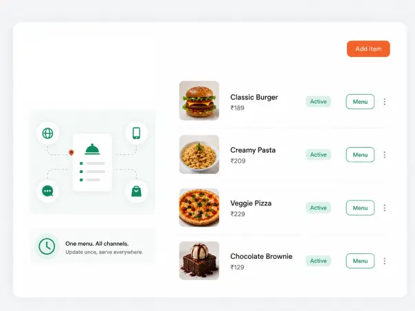 Digital QR code menu for restaurants — guests scan to order at the table