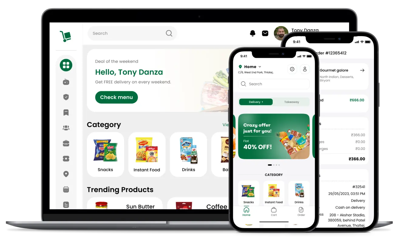 White-label quick commerce customer app — instant delivery platform by Deonde