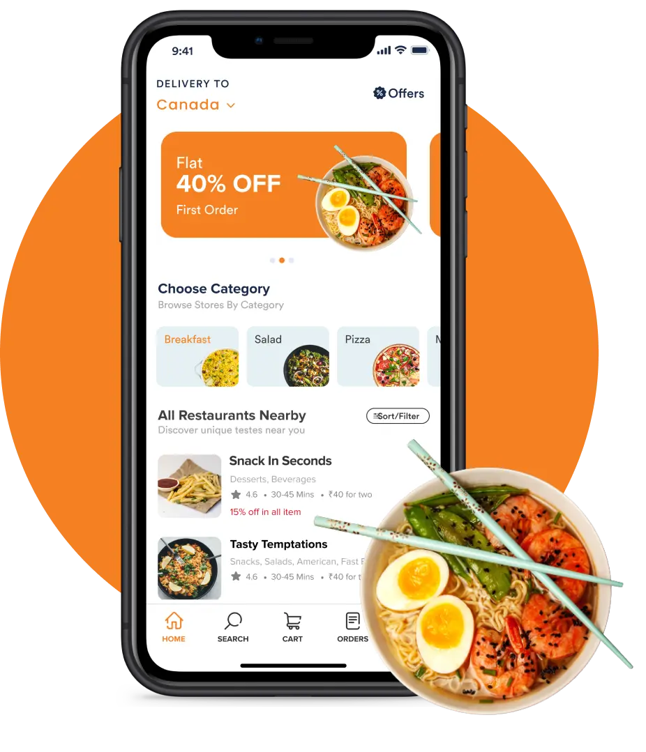 Deonde platform powering a Skip the Dishes-like delivery marketplace