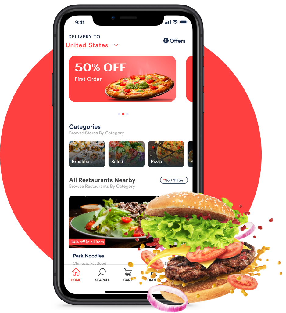 Deonde platform powering a Zomato-like delivery marketplace